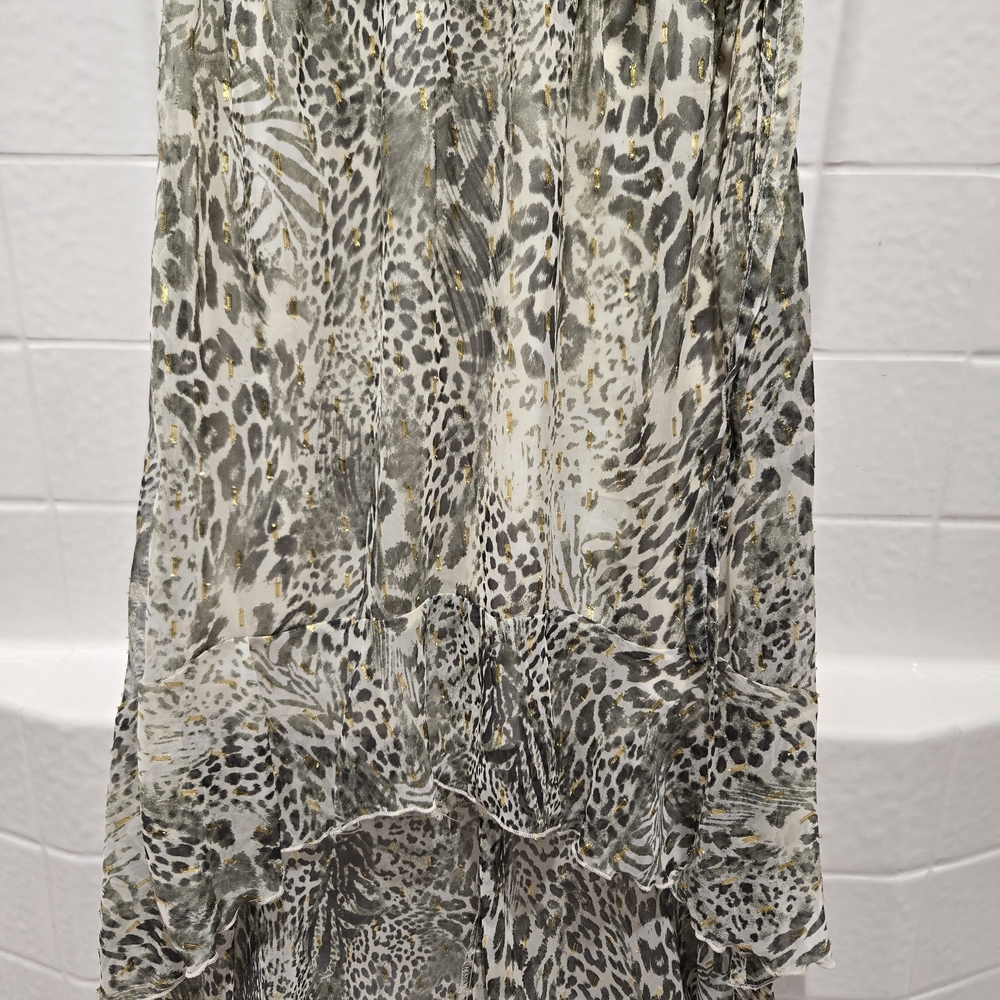 Leopard Print Ruffle Dress - Picture 5 of 9
